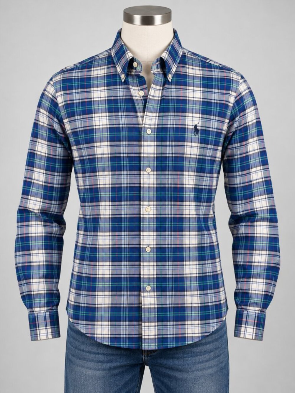 Polo Ralph Lauren Men’s Large  Plaid Performance Classic Fit Button Down shirt